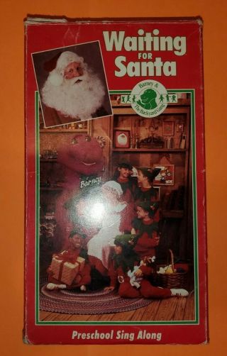 Barney & Backyard Gang Waiting For Santa VHS RARE EARLY COVER Sing Along Lyons 2