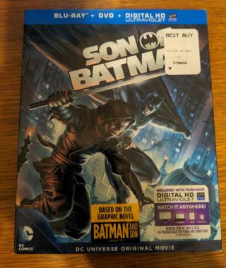 Son Of Batman (blu - Ray/dvd,  2014,  2 - Disc Set) With Rare Slipcover
