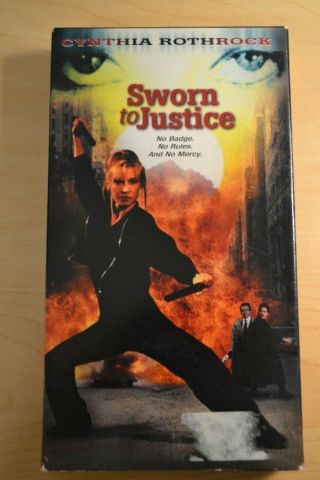Sworn To Justice Vhs Out Of Print Rare Cynthia Rothrock Action Classic