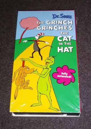 1982 The Grinch Grinches The Cat In The Hat Vhs Cbs Dr Seuss Animated Oop Rare