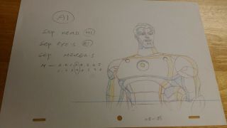 Iron Man Art Animation Marvel The Avengers Rare Comic Books Cels Artwork Cels