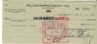 Justice William O.  Douglas - U.  S.  Supreme Court Justice - Rare Signed Check 1959