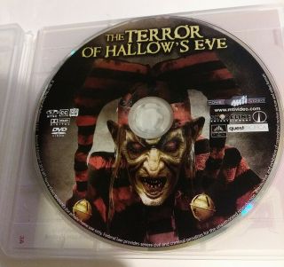 The Terror Of Hallow’s Eve Dvd 2018 (disc Only) Rare Oop Horror Scary Bloody Htf