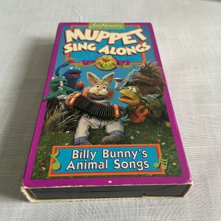 Muppet Sing Alongs: Billy Bunny ' s Animal Songs (VHS,  1993) Jim Henson Kids Rare 2