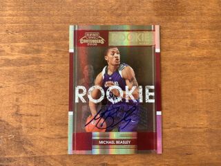 Michael Beasley 2008 - 09 Playoff Contenders Refractor Rookie Auto Rc Rare Ssp