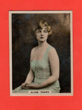 1920 36 Alice Terry Bat Cinema Stars,  Set 5 Film Card Rare