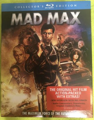 Mad Max (blu - Ray Disc,  2015,  Collectors Edition) Slipcover Rare Oop Pristine