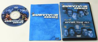 Wwf Wwe Wrestling Survivor Series 2001 Dvd,  Insert Rare Rock Vs Steve Austin
