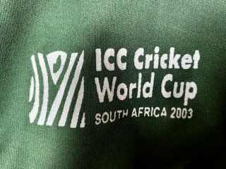 Rare Vintage Mens Icc 2003 South Africa Cricket World Cup Pakistan Jersey.  Xl