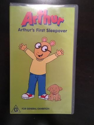Abc Video Rare Arthur Arthurs First Sleepover Vhs