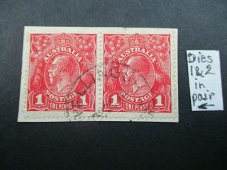 Kgv Stamps: Die 1 And 2 - Rare - Must Have (t455)