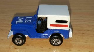 Matchbox No.  5 US MAIL TRUCK on RARE SLEET - N - SNOW BASE Made in England in 1978 2