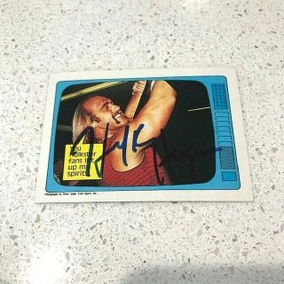 Hulk Hogan Signed Autographed Rare 1985 Topps Card