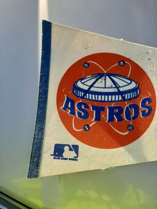 Vintage Houston Astros Baseball Pennant Texas Banner 12x29 Inch Rare Seventies 2