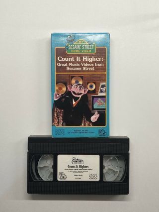 My Sesame Street - Count It Higher: Great Music Videos 1988 Vhs Rare,  Muppets