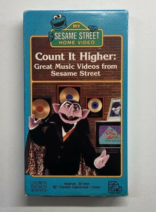 My Sesame Street - Count It Higher: Great Music Videos 1988 VHS RARE,  Muppets 2