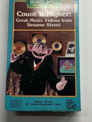 My Sesame Street - Count It Higher: Great Music Videos 1988 VHS RARE,  Muppets 3