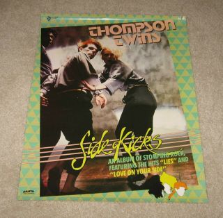 Thompson Twins - Side Kicks,  Vintage,  Rare,  1980s In - Store Music Promo Poster