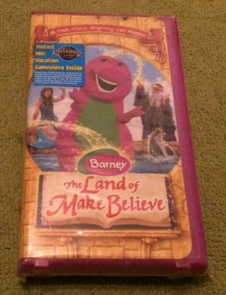 Barney The Land Of Make Believe Vhs Factory Rare Children