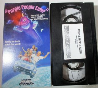 Purple People Eater (vhs) Video Treasures Rare 80s Movie Neil Patrick Harris Oop