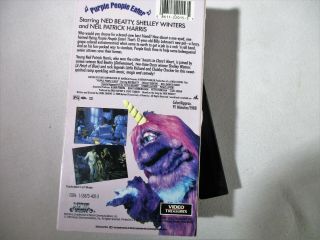 Purple People Eater (VHS) Video Treasures Rare 80s Movie Neil Patrick Harris OOP 2