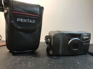 Rare Pentax Iqzoom 115m 35mm Point & Shoot Film Camera -