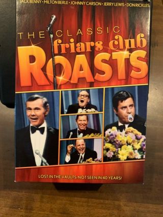 The Classic Friars Club Roasts 6 Disc Dvd Box Set Rare Johnny Carson,  Rickles