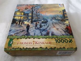 Ceaco Thomas Kinkade A Christmas Story 1000 Piece Puzzle Complete Rare 2