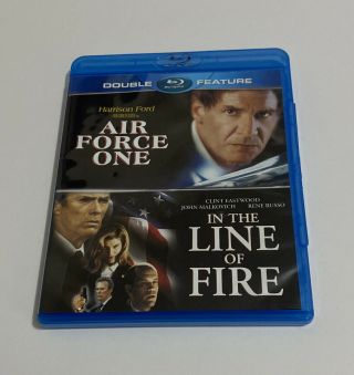 Air Force One / In The Line Of Fire - Set [blu - Ray] Rare Oop Scratch Disc
