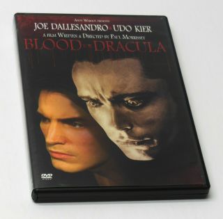 Blood For Dracula 1974 Dvd Vg Rare Oop Horror Andy Warhol Paul Morrissey