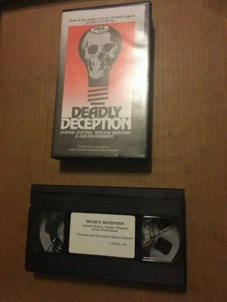 Rare Vhs Documentary - Deadly Deception - General Electric,  Nuclear Weapons 1991