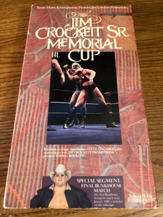 The Jim Crockett Sr.  Memorial Cup Nwa Wwe Wwf Wrestling Vhs Video Tape Rare