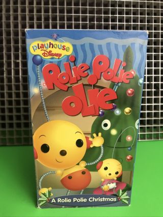 Rolie Polie Olie A Rolie Polie Christmas - Vhs•walt Disney Playhouse•rare•animated