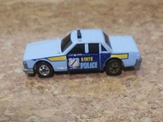 Rare 1983 Hot Wheels Crack Ups Crunch Chief Blue State Police Car Vintage.
