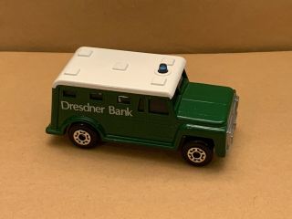 Rare Matchbox Superfast No.  69 Armored Truck “dresdner Bank”