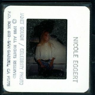 NICOLE EGGERT,  BAYWATCH,  1988 Candid Rare 35mm Color Slide Film Photo 2