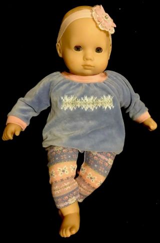 Rare Early Pleasant Company American Girl Bitty Baby Blond Grey Eyes Dressed