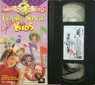 Rare Wee Sing Classic Songs Kids 2 - 8 Years Vhs Tape Childrens Video Very