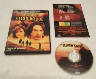 Rivers Edge (dvd,  2001) Rare Oop Keanu Reeves Crispin Glover Region 1 Usa