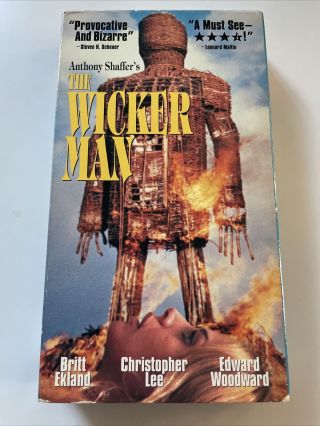 The Wicker Man Vhs 1973 Classic Rare Folk Horror Christopher Lee