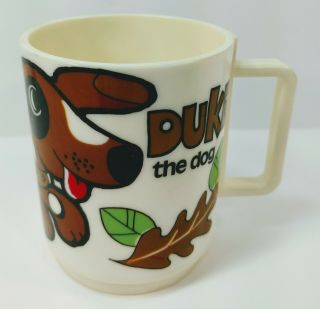 Vintage Duke The Dog Childs Mug Melamine 269 Rare Collectors Cup Deka