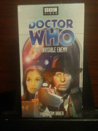 Rare Doctor Who Invisible Enemy Vhs Video Tape 1st K - 9 Episode 4th Dr & Leela