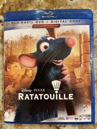 Disney Pixar Ratatouille (blu - Ray,  Dvd,  2019) No Digital - & Rare