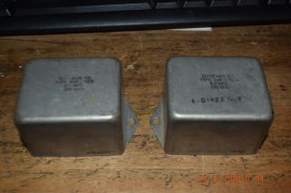 2 Rare Vintage Gudeman Capacitors Type Xhf 8.  0 Mfd 100 Vdc Amp Western Electric
