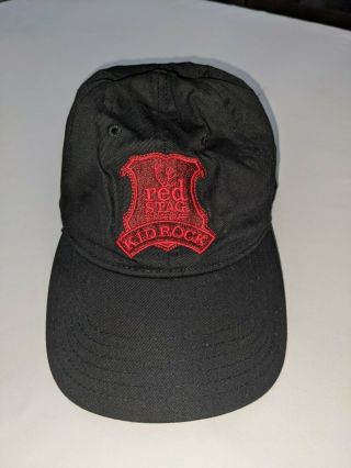 Rare Authentic Early Kid Rock Red Stag By Jim Beam Adjustable Dad Hat