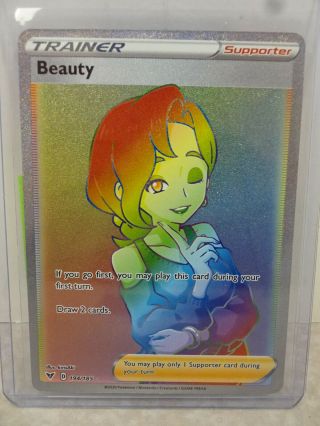 2020 Pokemon Vivid Voltage Tcg Beauty Full Art Rainbow Secret Rare 194/185