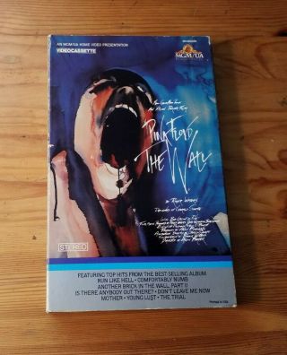 Pink Floyd - The Wall On Vhs Rare Mgm Big Box 1983 Release