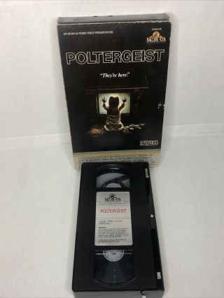 Poltergeist (vhs,  1982) Horror Cult Classic Mgm Big Box Video Tape Rare A3