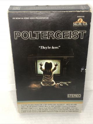 Poltergeist (VHS,  1982) Horror Cult Classic MGM Big Box Video Tape RARE A3 2