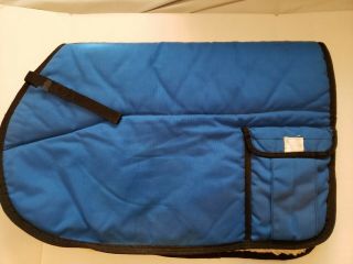 Rare English Trail Or Arena Winter Saddle Pad W/thick Shearling Wool Lining